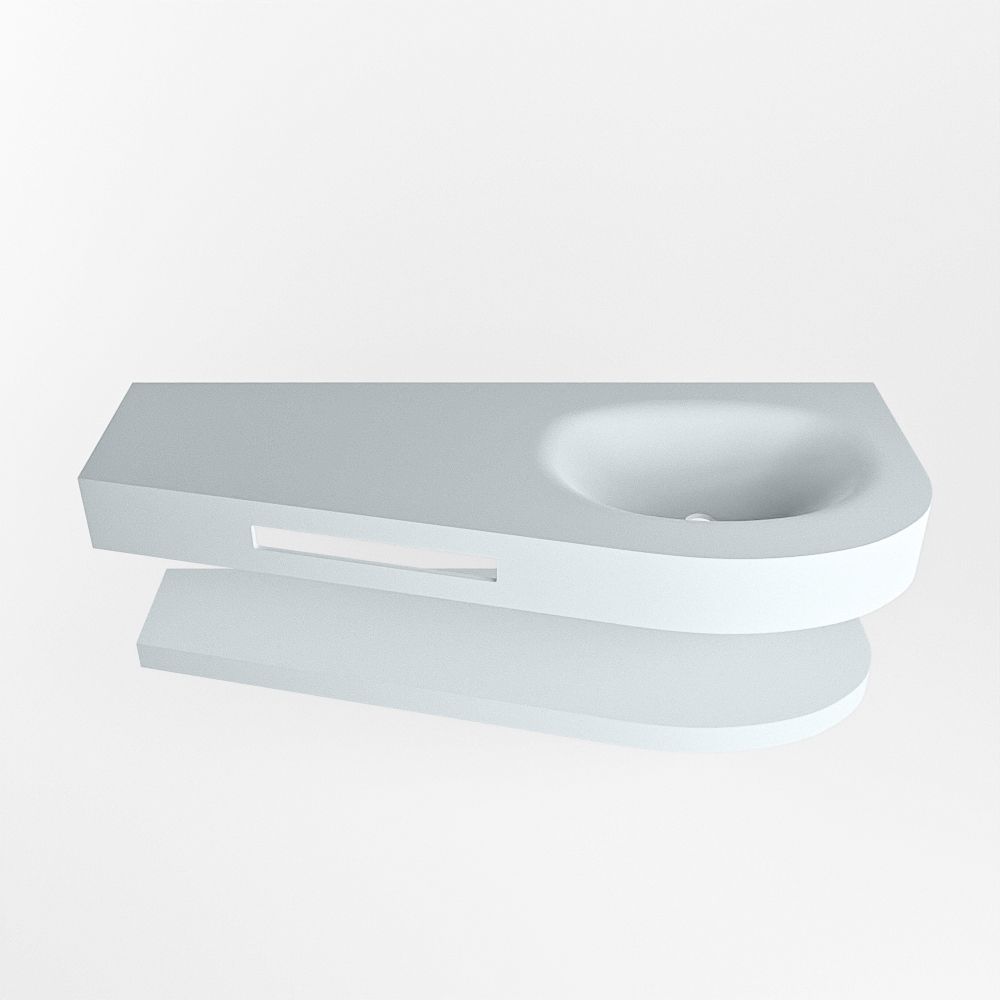 Mondiaz Riva Dulcet badkamermeubel zonder lade rechts 120cm clay