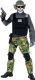 Widmann Zombie Soldat Éternelles Champs de Bataille Vert Camouflage Costume Garçon Taille 140