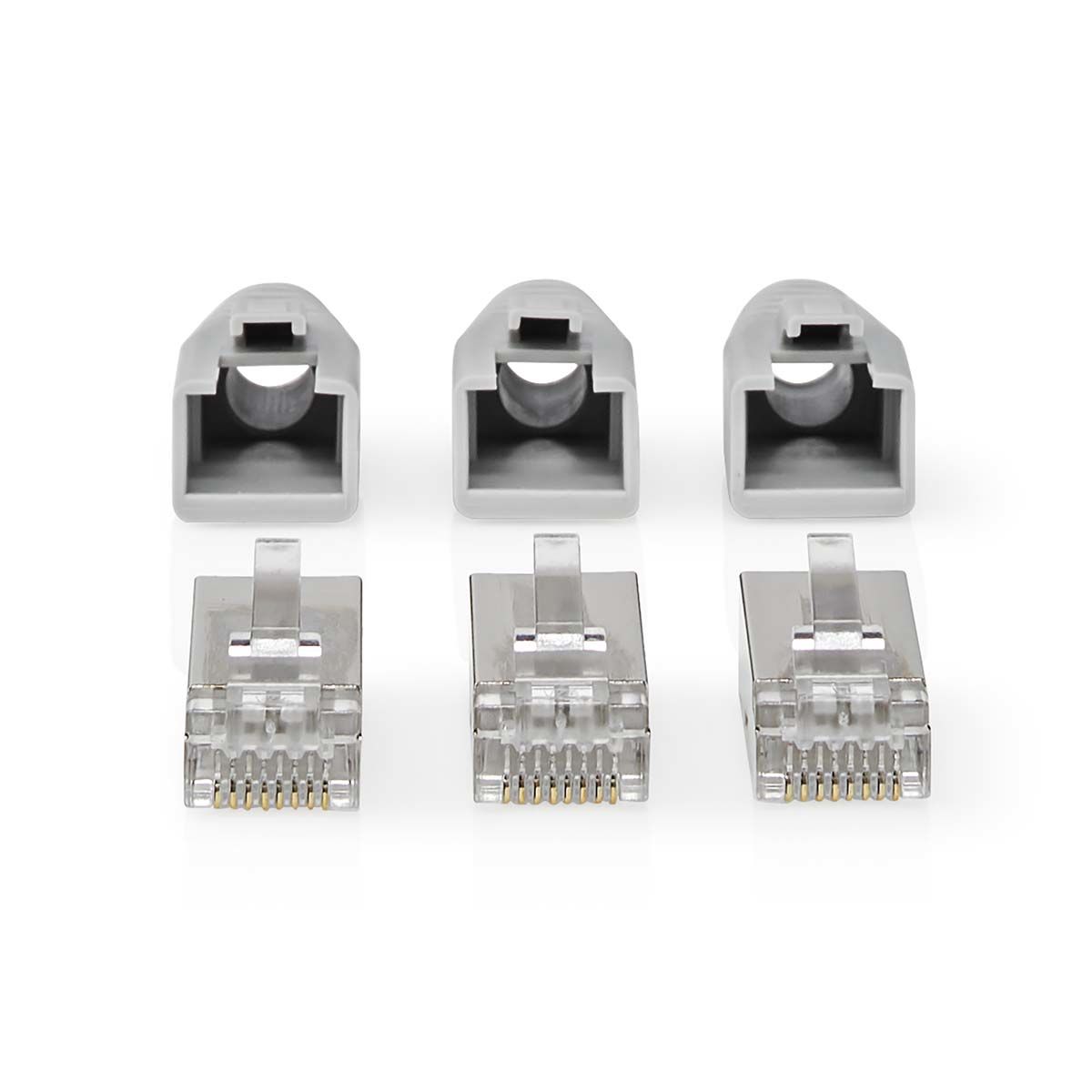 Nedis RJ45 Connector - Cat6 - FTP - Grijs - 10 stuks