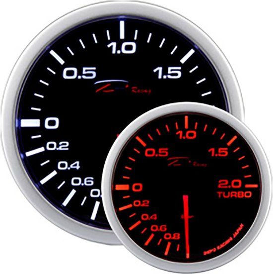 Depo Racing WA-Series Instrument - Turbodruk +2,0 bar - 52mm