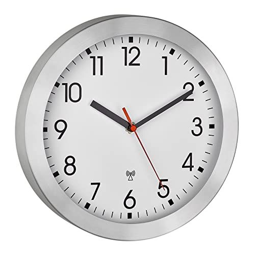 TFA Analoge draadloze wandklok 60.3546.02 - 25 cm - Wit