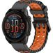 Strap-it Garmin Bracelet sport ondulé Descent G1 (noir/orange)