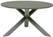 Hespéride Ronde tuintafel voor 6 personen van gehard glas ORYON