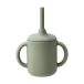 Scandi Living Tasse Idun avec paille en silicone 120 ml Vert