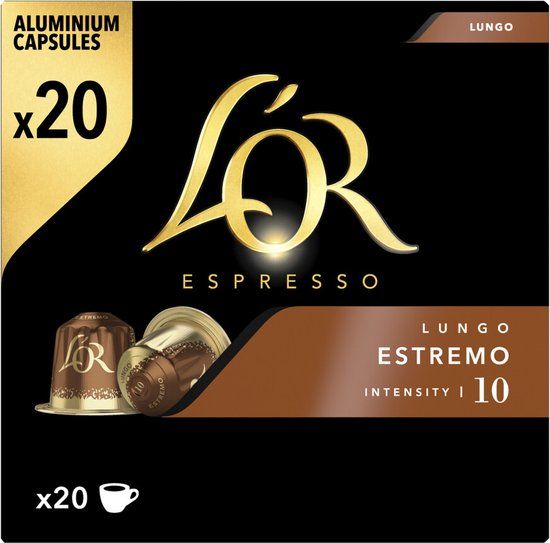 L'OR Lungo Estremo Koffiecups - 20 stuks