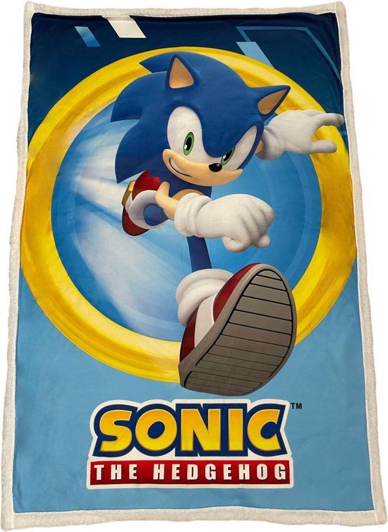4KidsOnly Sonic fleece deken - sherpa