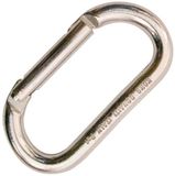 Kong Italy Oval Alu Straight Gate mousqueton Argent