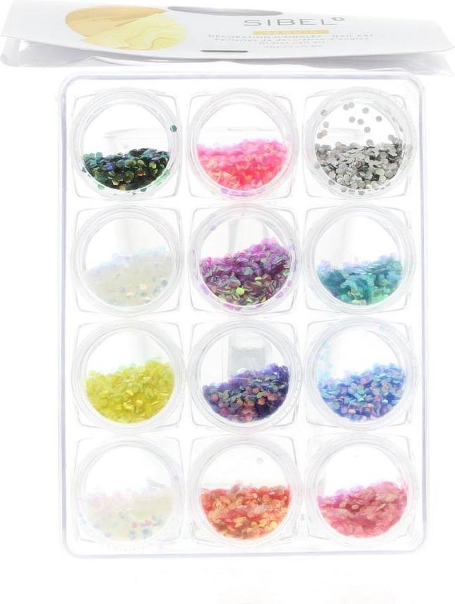 Sibel Nails Art Glitter Nail Art Sequin 12x0,5gr Ref.61020 91 6gr