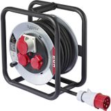Sygonix SY-10236114 Kabelhaspel – 20 m – Zwart – CEE-stekker 16 A 5-polig