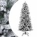 vidaXL Kunstmatige Inklapbare Kerstboom 210 cm PVC en PE Groen en Wit