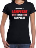 Bellatio Decorations Shoppartners Bv Eindhoven / Lampegat Carnaval verkleed outfit / t-shirt zwart voor dames - Brabant Carnaval verkleed outfit / kostuum - What happens in Lampegat stays in Lampegat XS