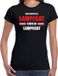 Bellatio Decorations Shoppartners Bv Eindhoven / Lampegat Carnaval verkleed outfit / t-shirt zwart voor dames - Brabant Carnaval verkleed outfit / kostuum - What happens in Lampegat stays in Lampegat XS