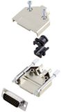 Amphenol L17DTPK-M-09+L717HDE15P D-sub male connectorset 180 ° Aantal polen: 15 Soldeerkelk 1 stuk(s)