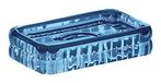 Glady Gedy Glady zeepbakje, thermoplastisch hars, blauw, 8 x 12,3 x 2,5 cm