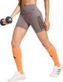 Adidas Performance Optime 3-Stripes Korte Workoutlegging - Dames - Bruin