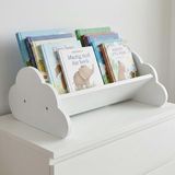 Merkloos Boekenrek - 43x17x29 cm - wit - wolkenvorm