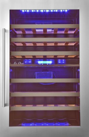 Le Chai LB555 - Built-in Wine Cooler - Stainless Steel - 50 Bottles - 2 Zones