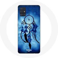 Maniacase Hoesje voor Samsung Galaxy A71 Dreamcatcher blauw