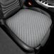 Coussin de siège auto - Lin respirant - 60 x 49 cm - Noir, gris ou beige - 2 pièces - Coussin de siège auto pour adultes