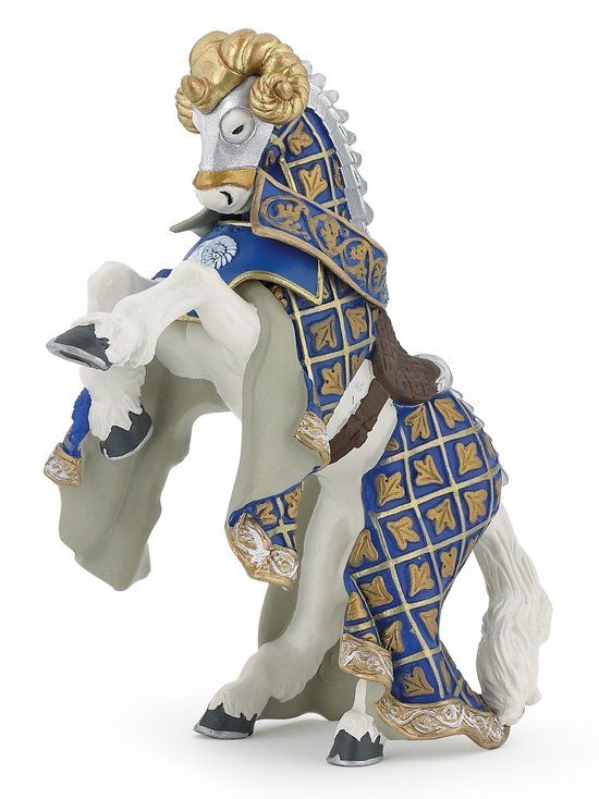 Papo Paard van de Wapenmeester Ram Middeleeuwse Wereld Figuur, 39914