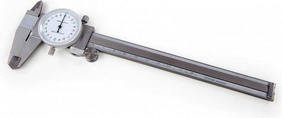 150 mm RVS Klokschuifmaat - Analoog - 0,02 mm Aflezing