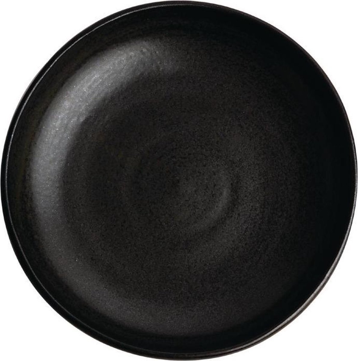 Olympia Canvas diepe coupe borden zwart 23cm