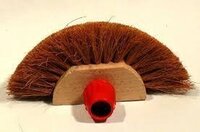 Basic Houten Ragebol cocos - Halfrond - Bruin - 15 cm