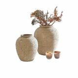 Loberon Vaas set van 2 Zaviro taupe