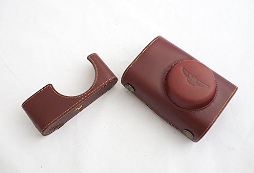 TP Handgemaakte Echt Lederen Full Camera Case Tas Cover voor Leica X-E Typ 102 Leica X2 X1 Bruin Kleur