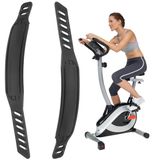 Pédales de vélo de fitness - Profil à cliquet - Caoutchouc - Jeu de 2 pièces