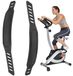 Pédales de vélo de fitness - Profil à cliquet - Caoutchouc - Jeu de 2 pièces