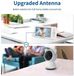Merkloos / Sans marque Baby Monitor - Babyfoon Met Camera - Binnencamera - 355 ° PTZ 300 m Bereik Tweerichtingsvideo - Nachtzicht - 5 Inch LCD - Video-Intercom - Grijs