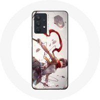 Maniacase Hoesje voor Samsung Galaxy A32 5G Mikasa Ackerman Aanval van de Titanen Anime
