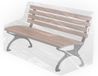 Famanu - Housse de protection pour banc de jardin - Transparent