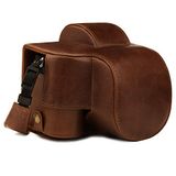 MegaGear MG1814 Ever Ready Lederen Camera Case Compatibel met Nikon Z50 (16-50mm) - Bruin