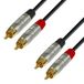 Adam Hall Cables 4 Star TCC 0090 audiokabel Rean, 2 x RCA-stekker naar 2 x RCA-stekker, 0,9 m