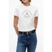Tommy Hilfiger Regular Heritage Logo Ecru Taille: M | Chemises Outlet | Femme | Marron