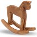 Cheval à bascule en bois décoration pour enfants