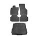 OMAC 6612YPS1-484 Jeu de tapis de sol Caoutchouc, noir