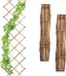Relaxdays plantenklimrek set van 3 - 180 x 60 cm - uitschuifbaar - trellis - klimplanten