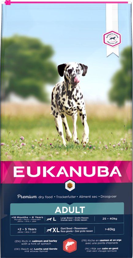 Eukanuba Adult Large Salmon & Barley - Hondenvoer - Zalm 12 kg