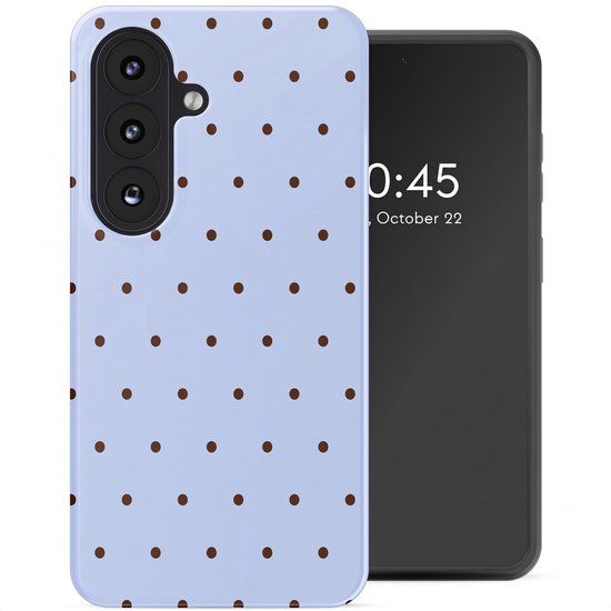 Selencia Hoesje - Geschikt voor Samsung Galaxy S26 - Backcover - Happy Dots Digital Sky