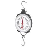 PFIFF 103108 snelweegschaal, weegschaal met slagvaste metalen behuizing en plexiglas front, inclusief twee roestvrijstalen haken, 50 kg