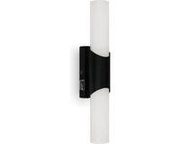 Briloner Leuchten LED-spiegellamp met schakelaar, spiegellamp badkamer, IP44, neutraal witte lichtkleur, 6,5 W, zwart, 32 cm