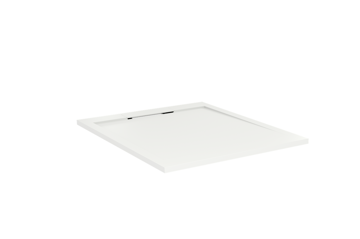 Balmani Andes douchebak 100x80cm solid surface mat wit
