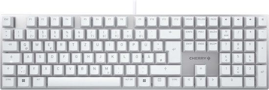 CHERRY KC 200 MX Universeel QWERTZ Duits Zilver, Wit Mechanisch Toetsenbord