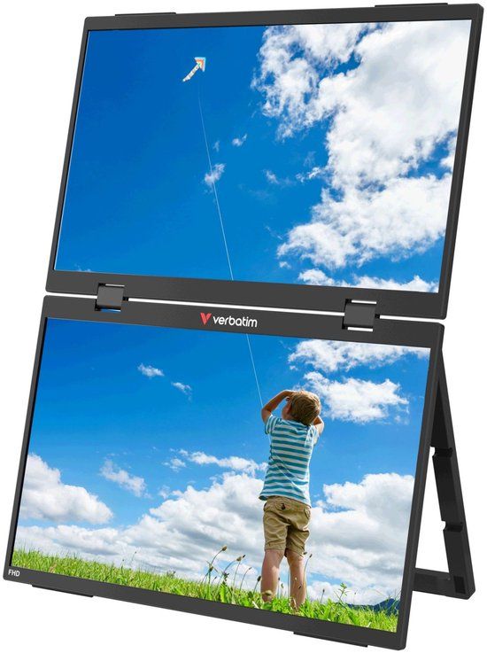 Verbatim 15.6 inch FHD IPS Portable Dual Display