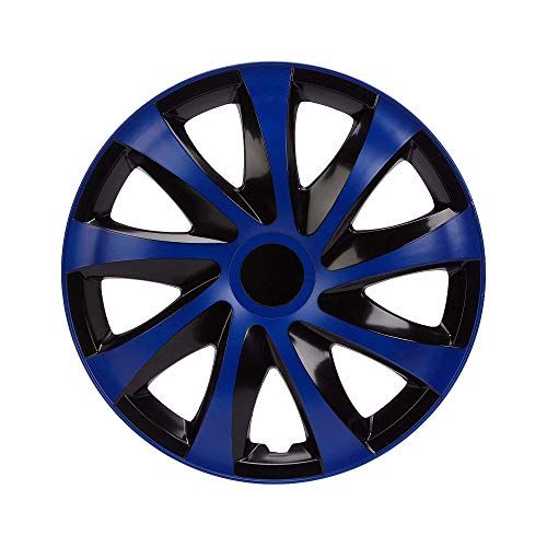NRM KO250 Draco CS wieldoppen, zwart/zilver, 14 inch, 4 stuks
