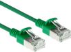 ACT Groene 0,5 meter LSZH S/FTP CAT6A slimline patchkabel snagless met RJ45 connectoren DB7700