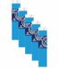 Haza Crepe papier platte vellen - 5x - fluor blauw - 250 x 50 cm
